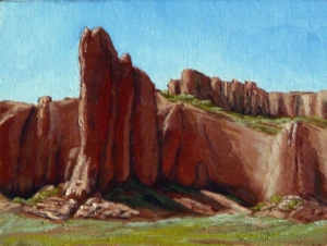 Tohdildonih Wash Navajo, 9" x 12"