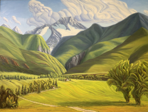 Up the Crystal Valley, 36" x 48"