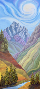 Acclivitous Illusion, 66" x 30"