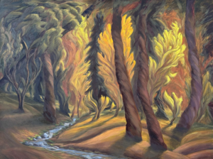 Adagio Wood, 30" x 40"